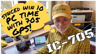 How to sync your Win10 laptop PC time using ICOM IC705 GPS receiver quick and easy [upl. by Sisi]