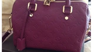 Louis Vuitton Empreinte Speedy B 25 in Aurore [upl. by Miltie]