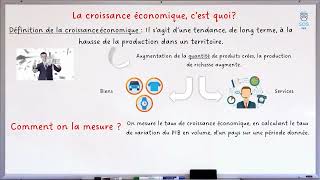 La croissance économique  1 notion en 2 minutes [upl. by Serafine]