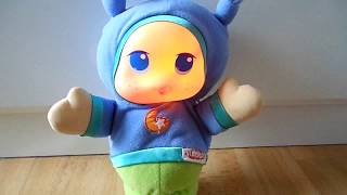 Musical and light up toy Playskool Lullaby Gloworm Boy soothing baby toy review [upl. by Esra453]