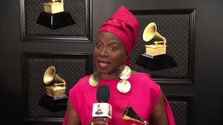 ANGELIQUE KIDJO OneOnOne Interview  2022 GRAMMYs [upl. by Ydurt]