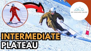 Intermediate ski tips  How to link turns skiing  How to parallel ski better [upl. by Aihsakal956]