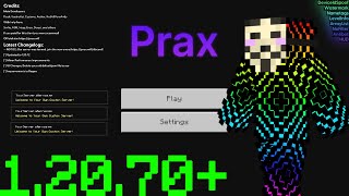 Download PRAX HACKED CLIENT  Minecraft Bedrock Edition 12072  JUST UPDATED 12070 [upl. by Cobb]