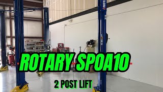 Rotary Lifts 2 post SPOA10 Car Lift [upl. by Ariat664]