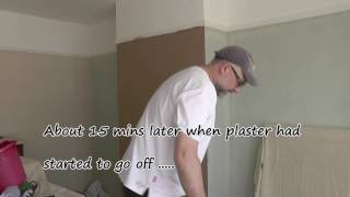 DIY How to plaster a wall  How to skim a chimney breast 2 [upl. by Notaek]