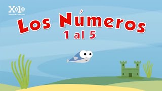 Números del 1 al 5 en español para niños  Videos Aprende [upl. by Assyle]