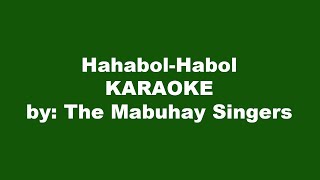 Hahabol Habol Karaoke [upl. by Drexler739]