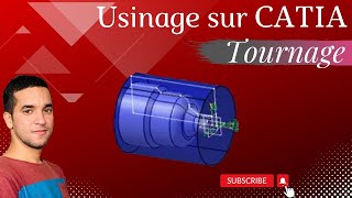 CFAO catia v5 TOUR horizontale Tournage  usinage sur catia [upl. by Larissa826]