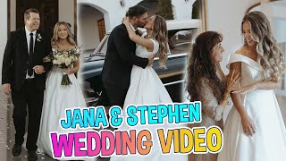 DUGGAR WEDDING Jana Duggars Stunning Wedding Video Moving to Nebraska Wedding Highlights [upl. by Nylhtiak]