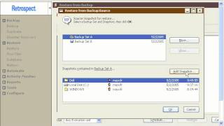 Immediate Restore of Selected files With Retrospect for Windows [upl. by Ettenor]