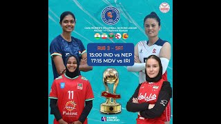 India  Nepal CAVA Womens Volleyball NATIONS LEAGUE Kathmandu Nepal [upl. by Ingra]