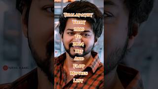 Thalapathy Vijay 2016 To 2024 Hit And Flop Movies List goat vijaythalapathy vijay [upl. by Zinn]