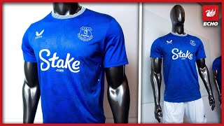 Exclusive footage shows off the new Everton kit [upl. by Adaven484]