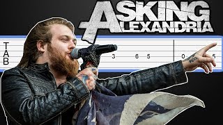 Moving On  Asking Alexandria Guitar Tabs Guitar Tutorial [upl. by Hallutama548]