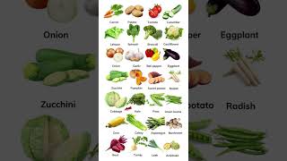 Vegetable English الخظروات بالنجليزي تعلمالانجليزي [upl. by Ayenat788]