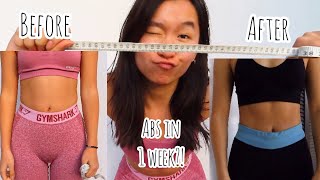 How I got ABS in 1 WEEK Pamela Reif Workout Results iNSanE [upl. by Omle]