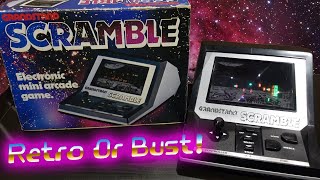 Grandstand Scramble Electronic Tabletop Game From 1982  Retro Bytes [upl. by Ninetta156]