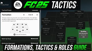 EA FC 25  Tactics amp Formations  COMPLETE META GUIDE amp Walkthrough [upl. by Diahann]