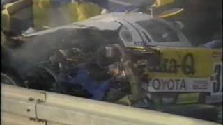 1990  Le Mans  Aguri Suzukis huge accident [upl. by Adali]