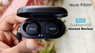 Mivi DuoPods M20 True Wireless Earbuds  Unboxing amp Detailed Review [upl. by Kelda338]