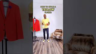 🟡 HOW TO STYLE A YELLOW BLAZER HOW TO WEAR A YELLOW SUIT howtostyle yellowsuit mensfashion mens [upl. by Evangelina]