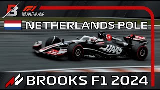 F1 Netherlands 2024  Aanaa Adams Pole Lap  BROOKS F1 League  Round 1524  Assetto Corsa f1 [upl. by Anitsenre457]