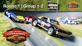 Classic Stock Car Tournament Round 1 Group 12 Diecast NASCAR Race [upl. by Ayhtak]