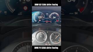 BMW G31 530d vs BMW F11 535d 0100 kmh Beschleunigung 060mph [upl. by Arakahs]