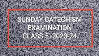 Sunday Catechism questions and answers Class 5 Idukki Diocese [upl. by Atnima]