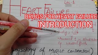 DRUGS AFFECTING CVS  HEART FAILURE  Introduction Part 1  pharmacology lectures lippincott [upl. by Attegroeg]