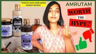 Amrutams Hair care Range Review  Haircare product review  Hair Oil Hair ShampooHair Spa [upl. by Nawiat]