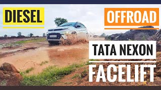 Tata Nexon Facelift Diesel Offroad Test in Pune Monsoon tatanexon tatamotors [upl. by Ayaros]