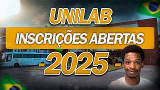 TUDO Sobre a INSCRIÇÃO da UNILAB DE 2025 [upl. by Atilam]