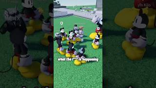 Mickey forms an ARMY 😭 roblox funny [upl. by Burtie]