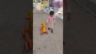 Lakdi ki Kathi Kathi pe ghoda palki lakdikikathi kathipeghoda ghoda viralvideos cutebaby yt [upl. by Minardi]