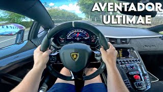 Lamborghini Aventador Ultimae STRAIGHT PIPED POV Drive [upl. by Alleinad458]