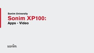 Sonim XP100  Apps  Video [upl. by Arej624]