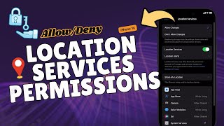 How to AllowDeny Location Services Permissions on iPhone 16 [upl. by Attinahs996]