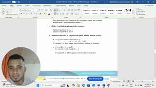 LOGICA MATEMATICA ‑ DETERMINACION Y CLASES DE CONJUNTOS [upl. by Afas]