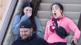 Funny WET FART Prank on the Escalator [upl. by Euqinim574]