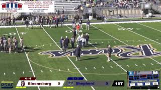 NCAA Division II PSAC East Football Bloomsburg Huskies  Shepherd Rams 1122024 [upl. by Cinemod842]