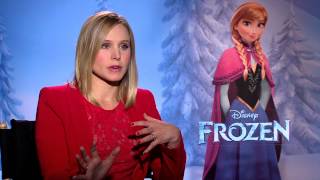 Frozen Kristen Bell voice of quotAnnaquot Official Movie Interview  ScreenSlam [upl. by Lahtnero]