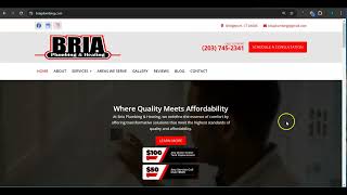 Website Analysis Video for Bria Plumbing amp Heating [upl. by Aisile440]