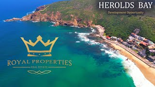 Herolds Bay Development Opportunity  Last Vacant Beachfront Stand for sale  Royal Properties ZA [upl. by Flossy]