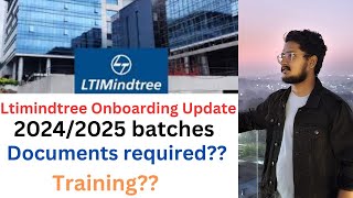 LTIMindtree onboarding update  Documents required  Training [upl. by Paola]