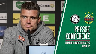 Pressekonferenz nach dem Spiel gegen Sturm Graz [upl. by Shere]