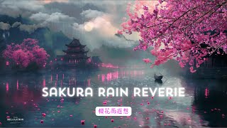 Cherry Blossom Rain And Music  Relaxing Meditation For Inner Peace  A Stunning Getaway With Sakura [upl. by Krystyna]