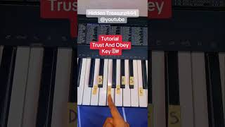 Simple Piano Tutorial Trust And Obey Key D Sharp [upl. by Tamra]