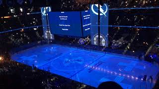 Tampa Bay Lightning Opening Pregame 42818 vs Boston Bruins Round 2 Game 1 [upl. by Aynik]