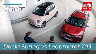 Dacia Spring vs Leapmotor T03  le match des électriques presque bon marché [upl. by Dorraj]